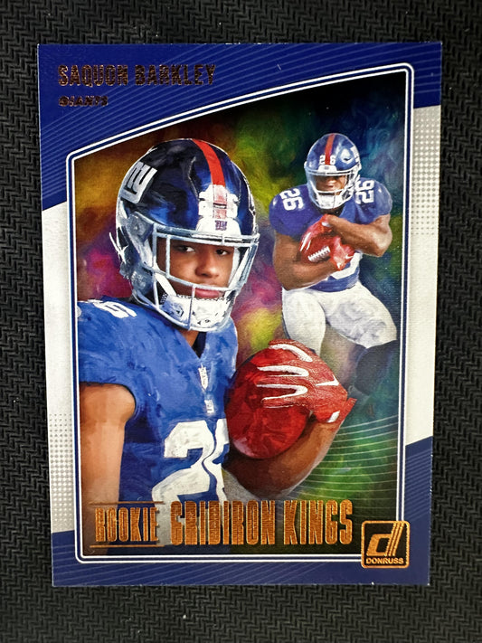 #RGK-6 Saquon Barkley 2018 Donruss New York Giants sports Rookie Gridiron Kings