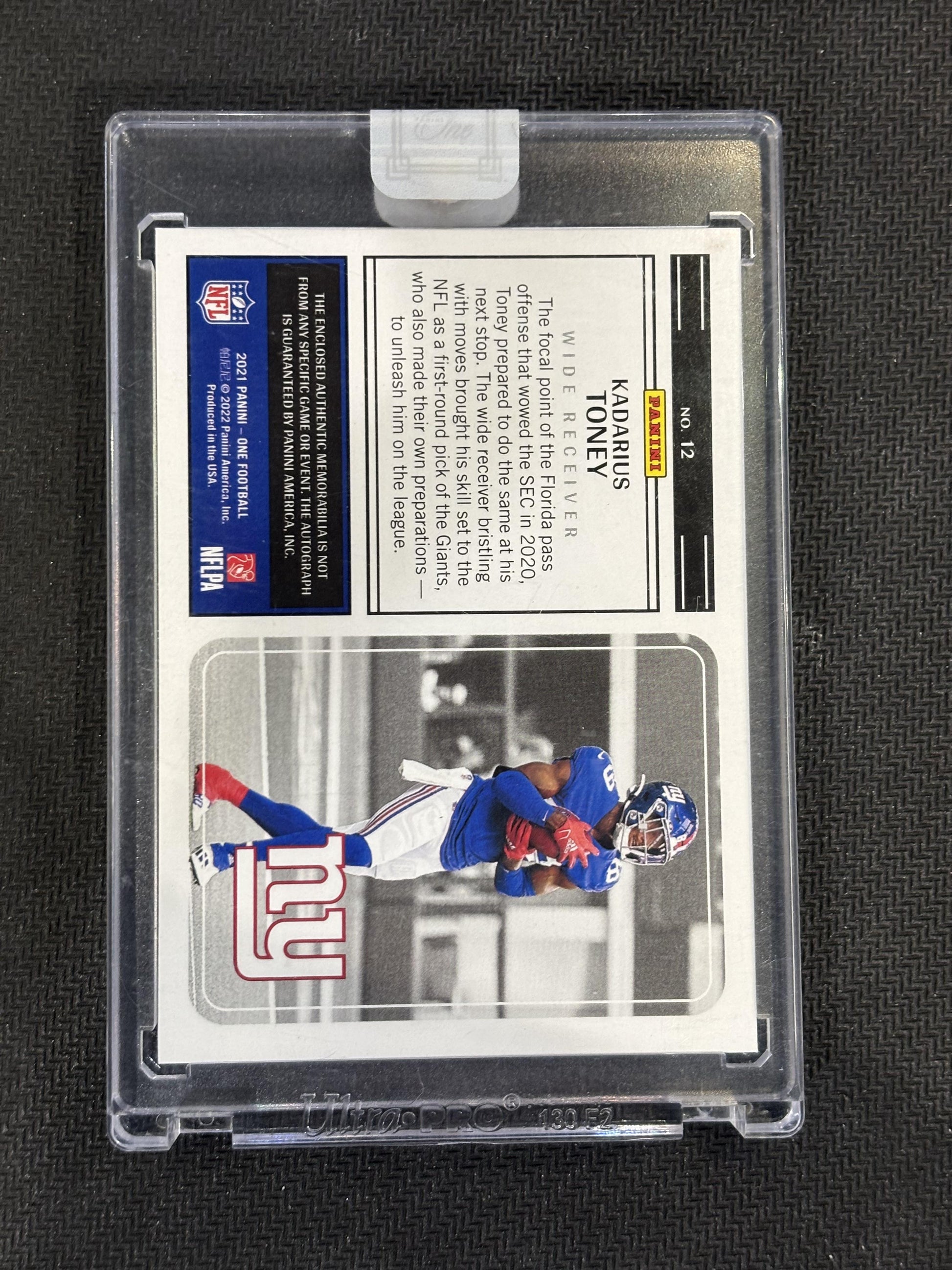 2021 Panini One #12 Kadarius Toney Red #/25