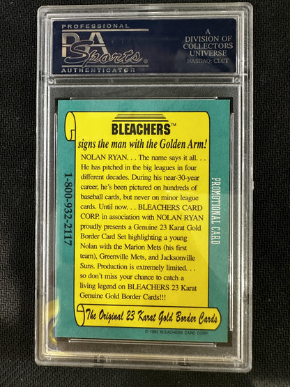 # Nolan Ryan 1991-92 Bleachers Promo 10 GEM-MT sports Tux.'92 C.E.Cst Nat'L Gld.