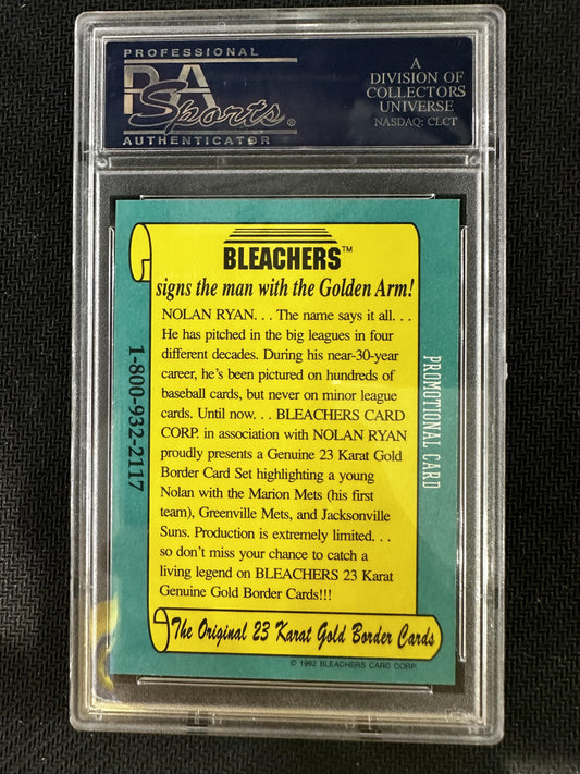 # Nolan Ryan 1991-92 Bleachers Promo 10 GEM-MT sports Tux.'92 C.E.Cst Nat'L Gld.