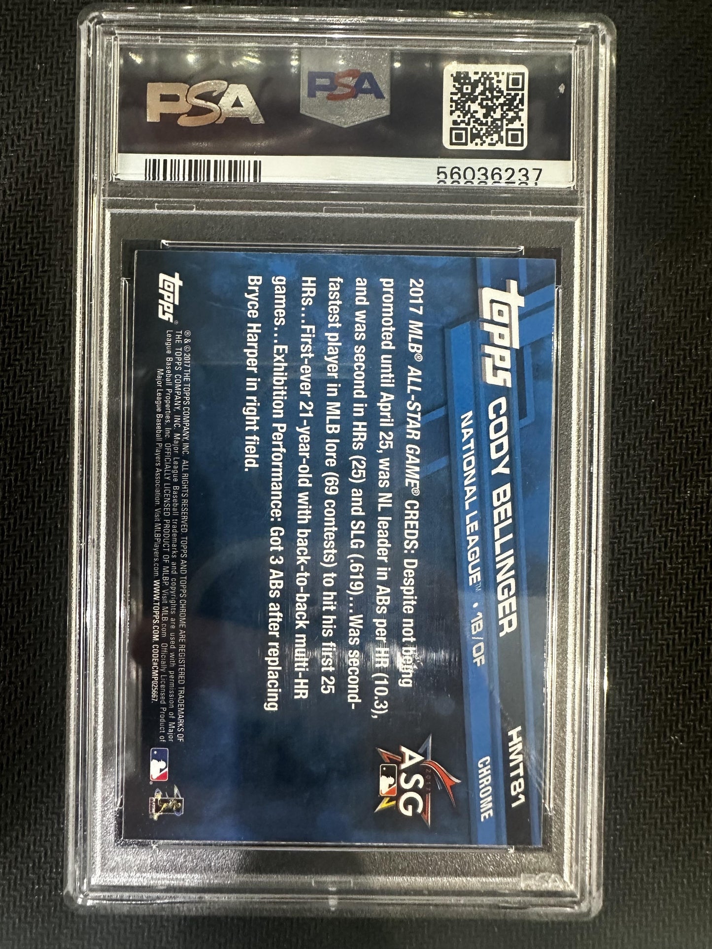 #HMT81 Cody Bellinger 2017 Topps Chrome Update 10 GEM-MT sports Update