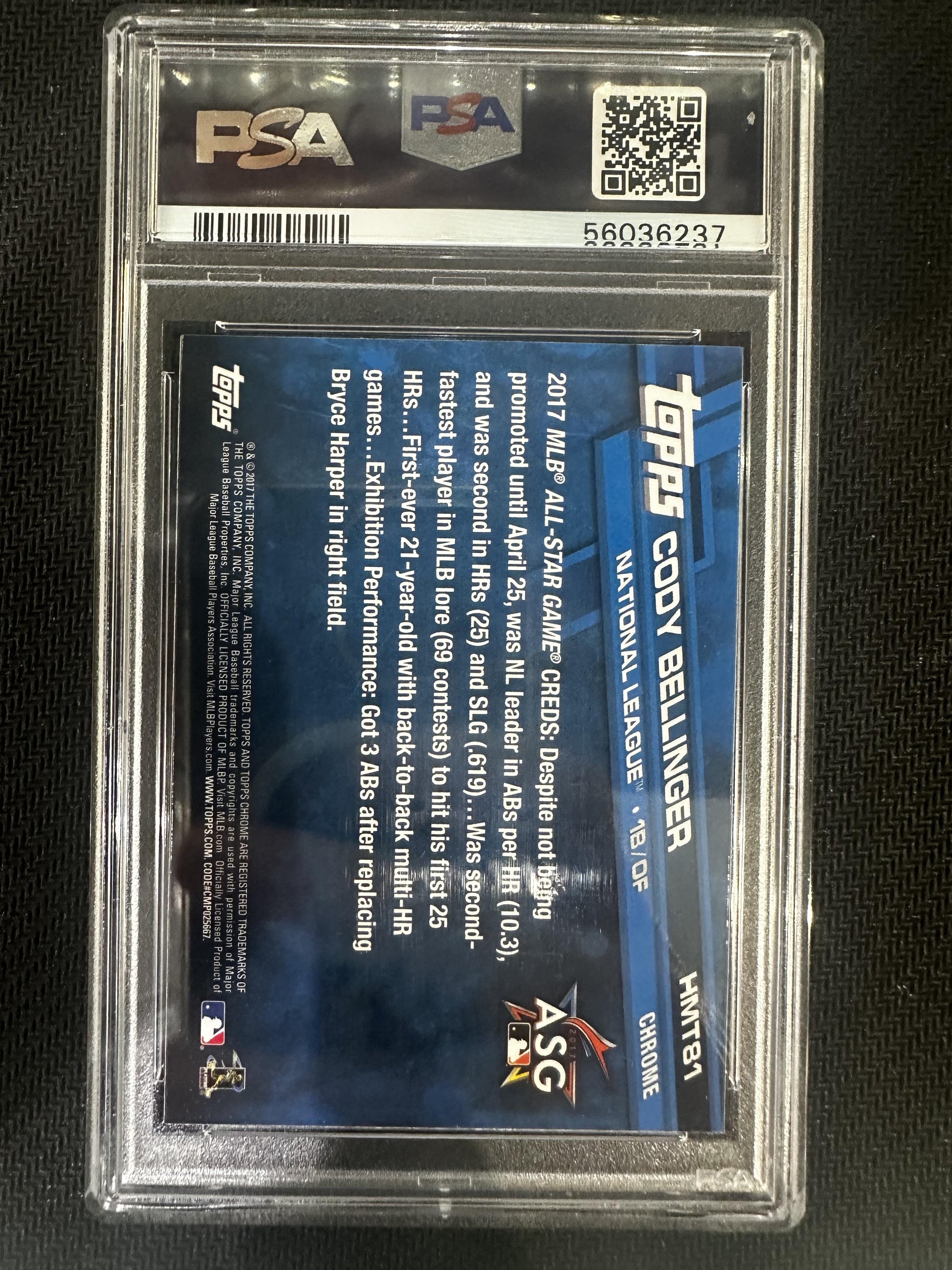 #HMT81 Cody Bellinger 2017 Topps Chrome Update 10 GEM-MT sports Update