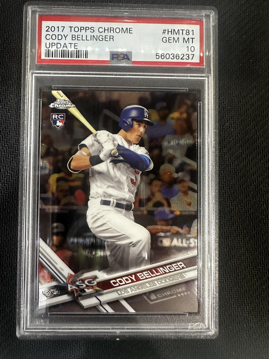 #HMT81 Cody Bellinger 2017 Topps Chrome Update 10 GEM-MT sports Update