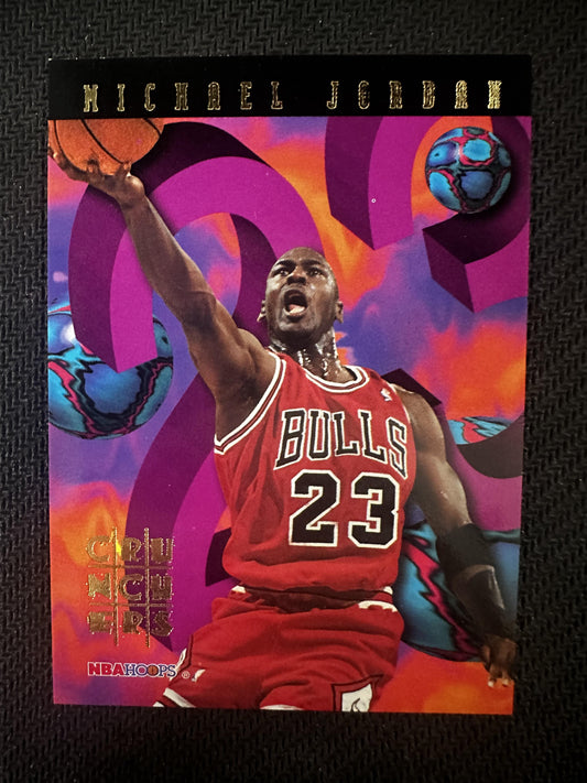 #1 Michael Jordan 1995-96 Hoops Chicago Bulls sports Number Crunchers