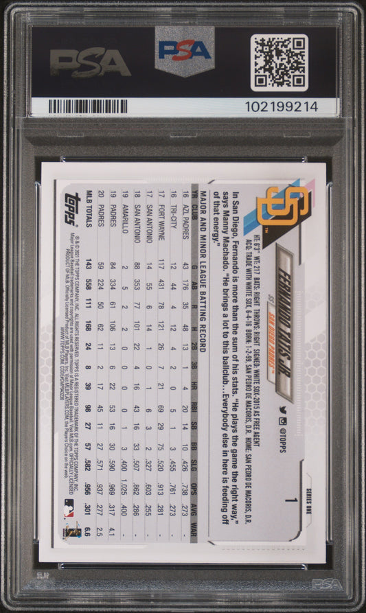 #1 Fernando Tatis Jr. 2021 Topps 9 MT sports Sp