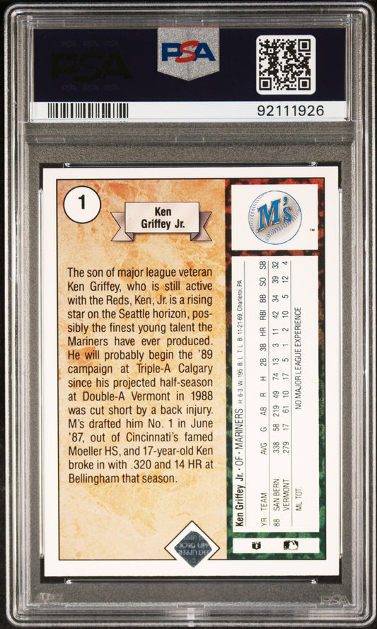 #1 Ken Griffey Jr. 1989 Upper Deck 5 EX sports Star Rookie