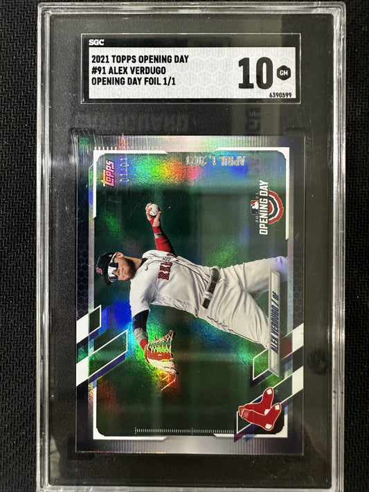 #91 Alex Verdugo 2021 Topps /1 10 Opening Day 1 of 1