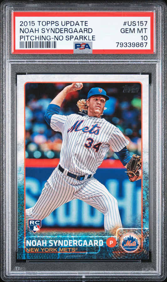 #US157 Noah Syndergaard 2015 Topps Update 10 GEM-MT sports Pitching-No Sparkle