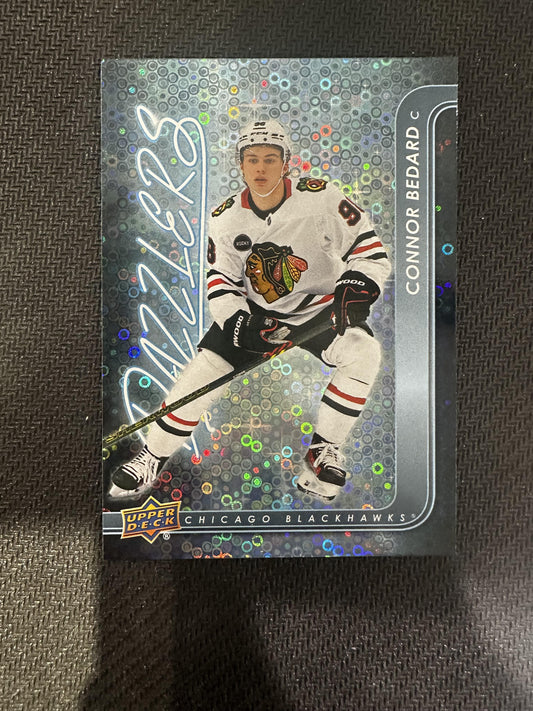 #DZ-13 Connor Bedard 2024-25 Upper Deck Chicago Blackhawks sports Dazzlers Blue