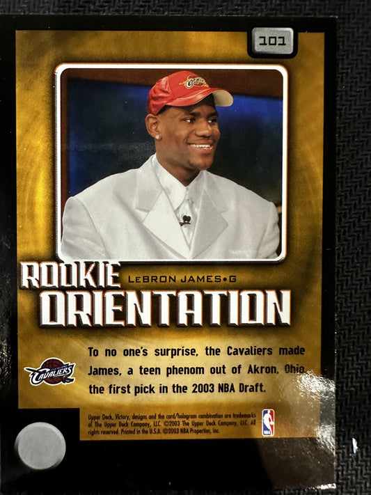 #101 Lebron James 2003-04 Upper Deck Victory RC Rookie Cleveland Cavaliers