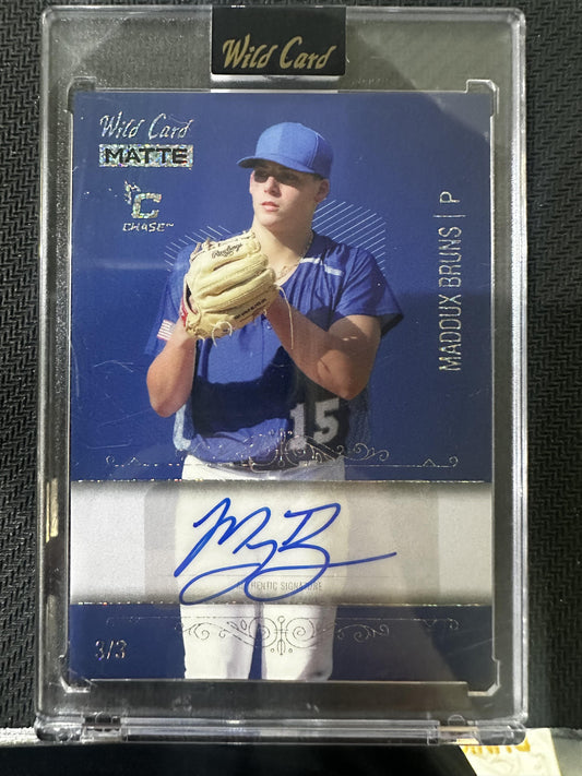 #BCA-MB Maddux Bruns 2024 Wild Card Matte Auto /3