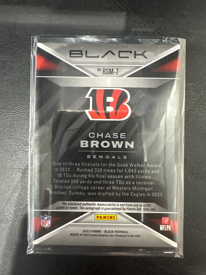 Chase Brown RSM-7 2023 Panini Black RPA 22/99