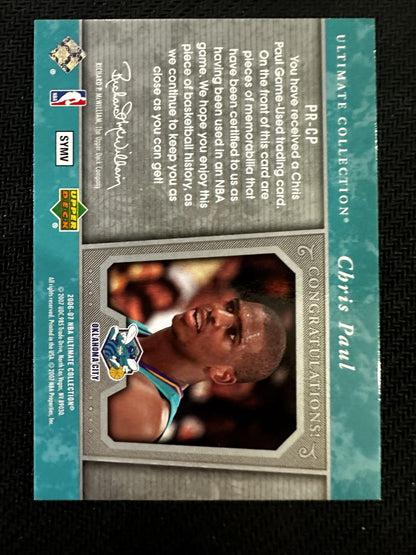 #PR-CP Chris Paul 2006 Upper Deck Ultimate Collection /75 Premium Swatches