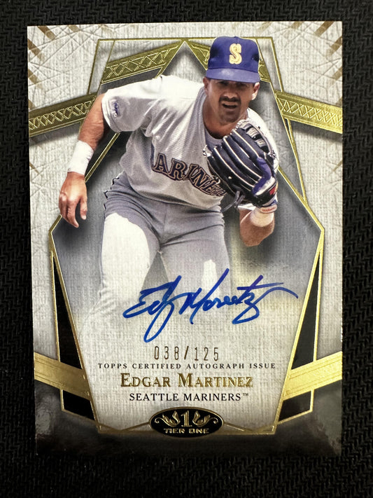 #PPA-EM Edgar Martinez 2022 Topps Tier One - Prime Performers Auto /125 Mariners