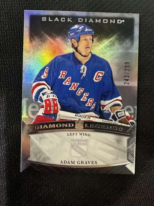 #BDL-AG Adam Graves 2023-24 Upper Deck Black Diamond /299 Rangers Legends