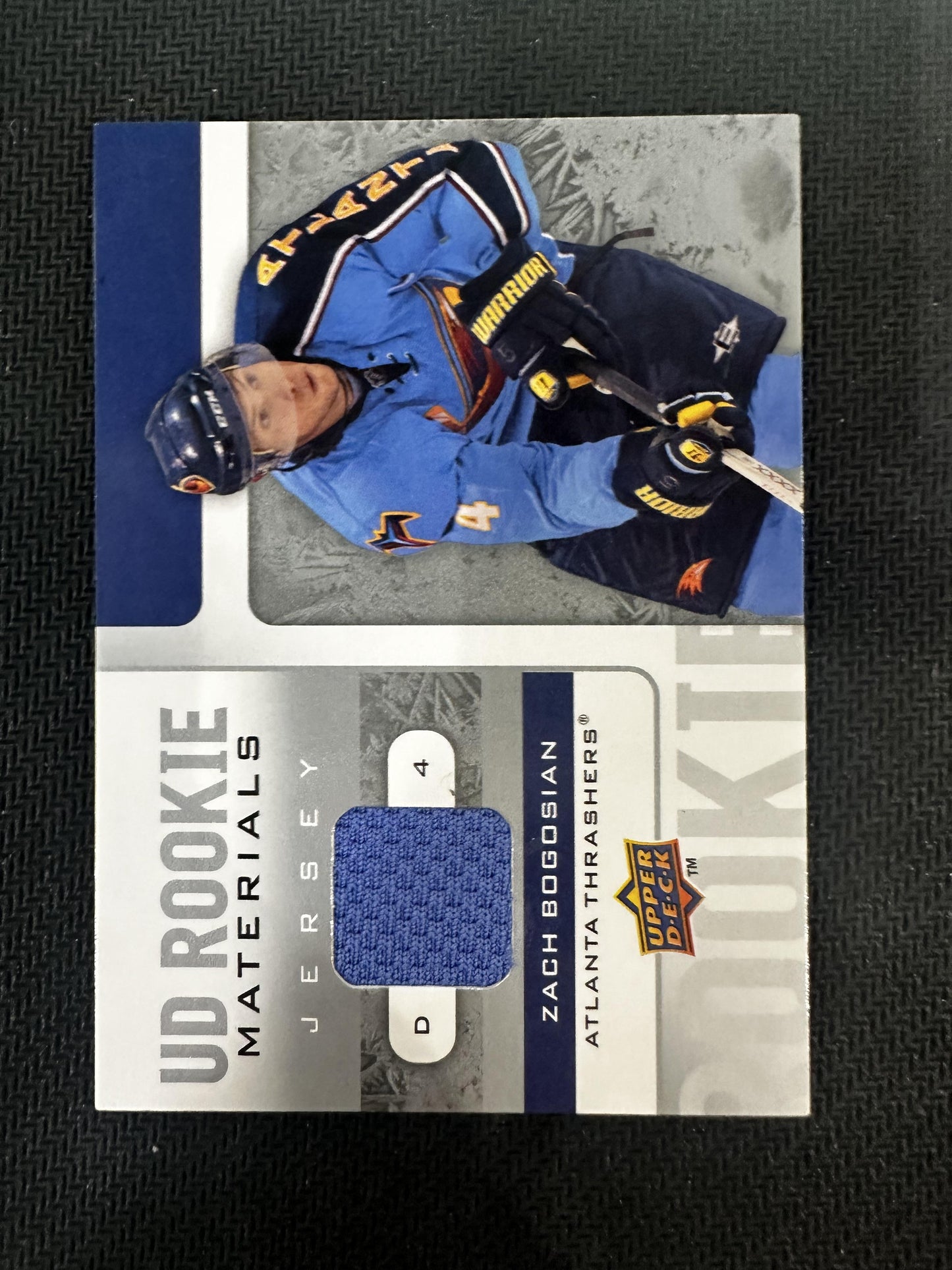 #RM-ZB Zach Bogosian 2008-09 Upper Deck MEM Atlanta Thrashers Rookie Materials