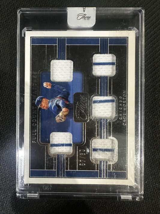 #FCS-CH Cade Horton 2023 Panini Three and Two /60 Cubs Full Count Swatches