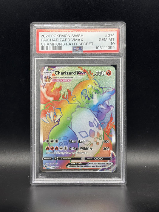 #074/073 Charizard Vmax PSA 10