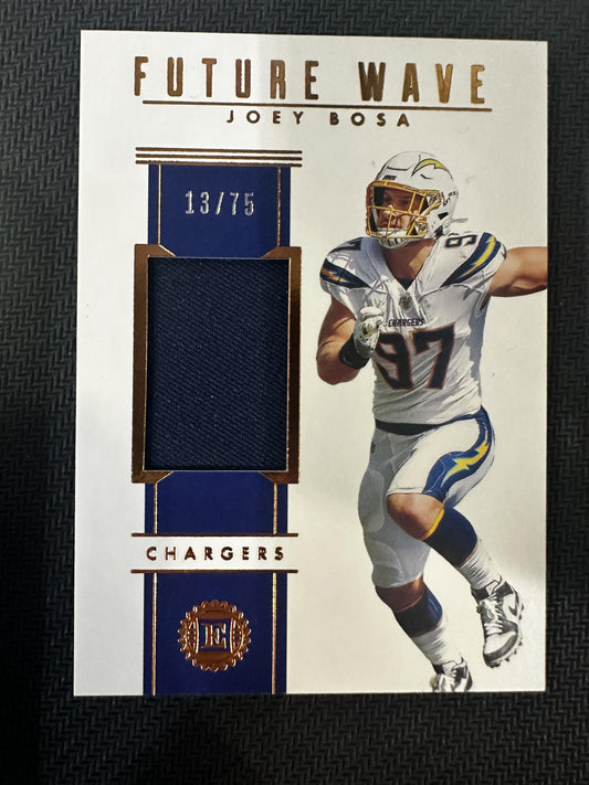 #FW21 Joey Bosa 2019 Panini Encased /75 Chargers Future Wave Materials