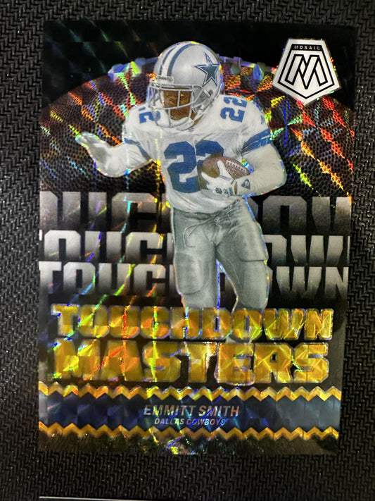 #TM-ESH Emmitt Smith 2024 Panini Mosaic /89 Cowboys Touchdown Masters Yellow