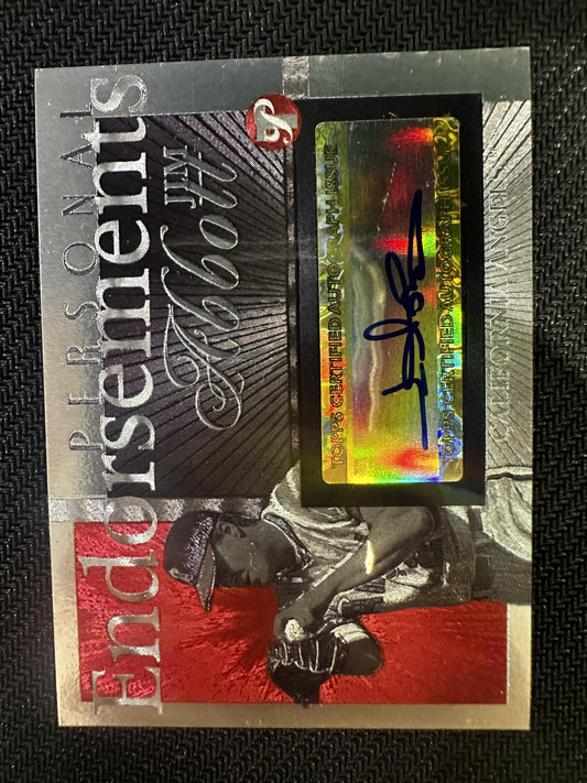 #PEA-JA Jim Abbott 2005 Topps Pristine Legends Auto Angels Personal Endorsements