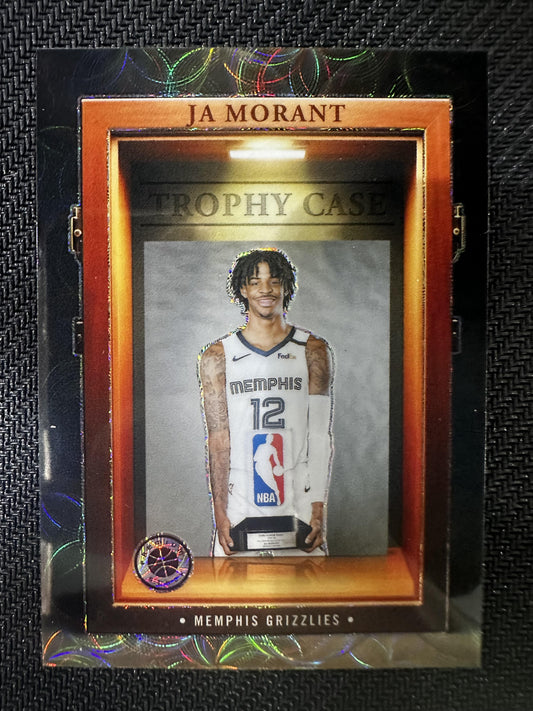 #1 Ja Morant 2023-24 Panini Premium Stock Memphis Grizzlies Trophy Case Premium