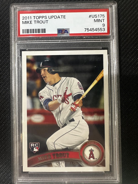 #US175 Mike Trout 2011 Topps Update ICONIC,RC Rookie Los Angeles Angels sports