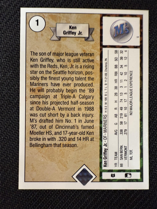#1 Ken Griffey Jr. 1989 Upper Deck ICONIC,RC Rookie Seattle Mariners sports