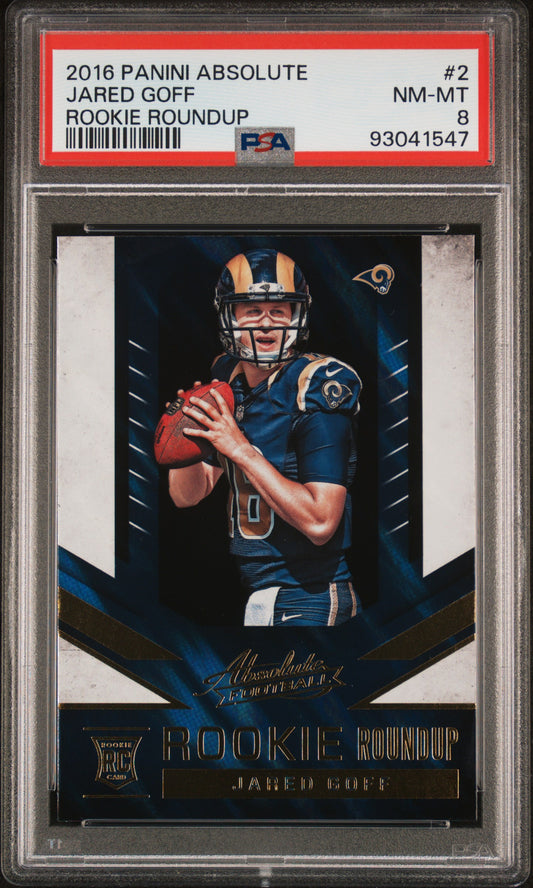 #2 Jared Goff 2016 Panini Absolute Rookie Roundup 8 Braves NM-MT Rookie Roundup