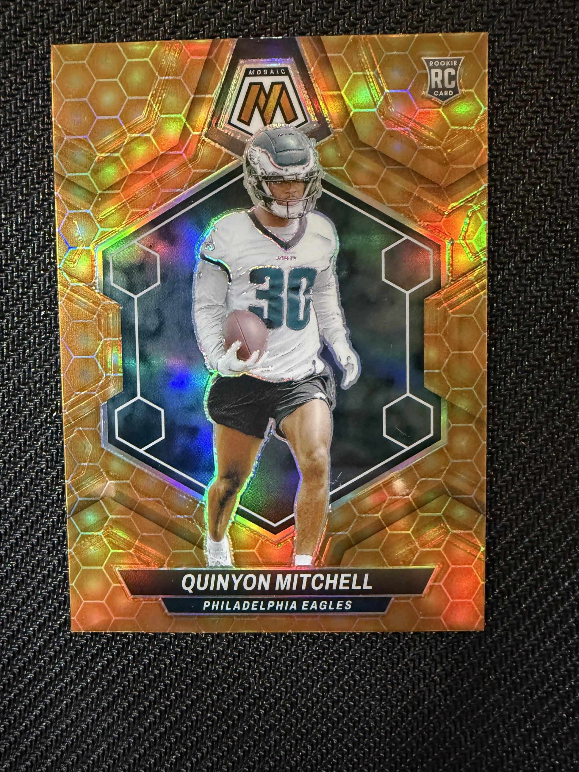 #322 Quinyon Mitchell 2024 Panini Mosaic Philadelphia Eagles sports Honeycomb