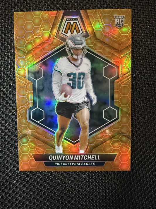 #322 Quinyon Mitchell 2024 Panini Mosaic Philadelphia Eagles sports Honeycomb