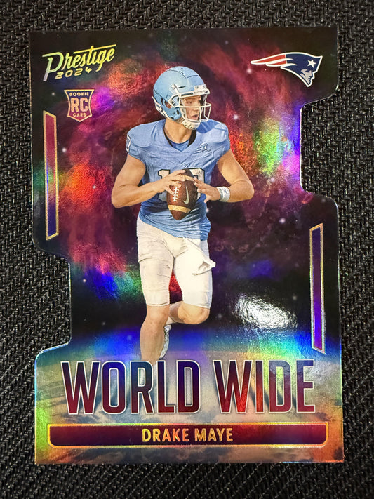#WW-DME Drake Maye 2024 Panini Prestige New England Patriots sports World Wide