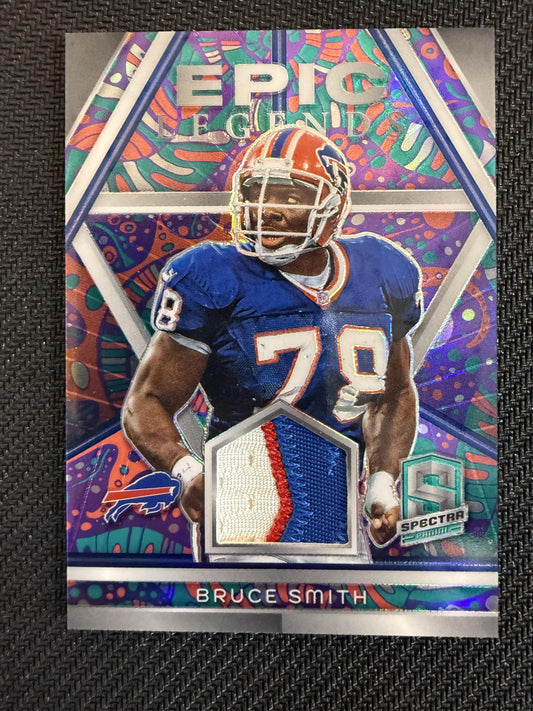 #ELM-BSH Bruce Smith 2024 Panini Spectra /5 Bills Epic Legends Psychedelic
