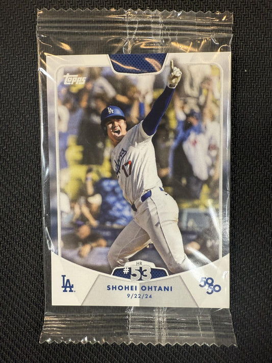 #108 Shohei Ohtani 2024 Topps 50/50 HR#53 SP Sealed