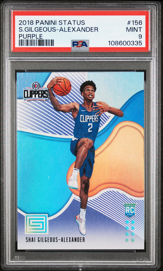 #156 S.Gilgeous-Alexander 2018 Panini Status 9 Houston Oilers MT sports Purple