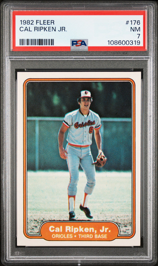 #176 Cal Ripken Jr. 1982 Fleer 7 Salem Red Birds NM sports