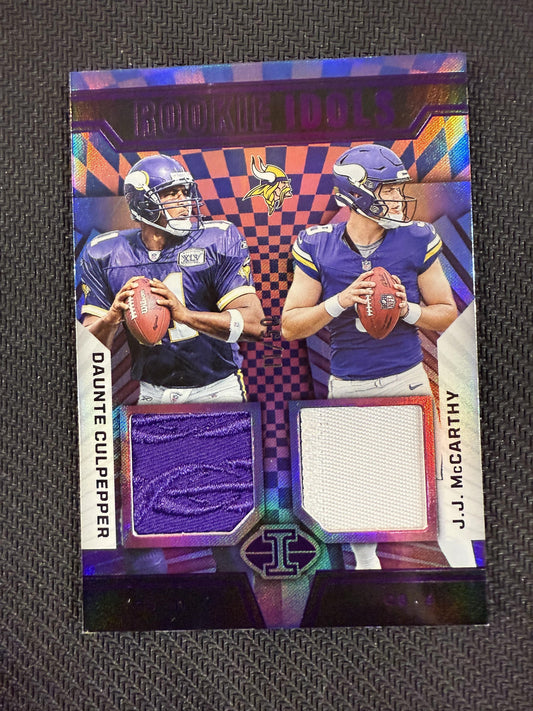#RI-CMC Culpepper / J.J. McCarthy 2024 Panini Illusions Rookie Idols Purple