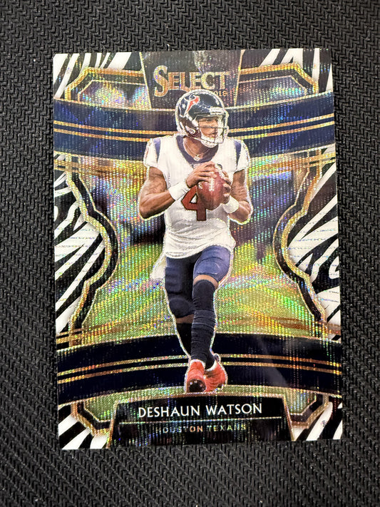#42 Deshaun Watson 2019 Panini Select Houston Texans sports Zebra Prizm