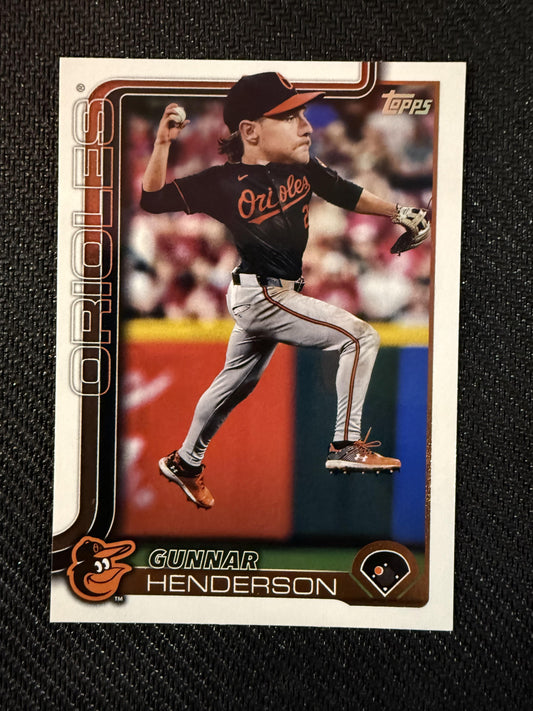 #65b Gunnar Henderson 2025 Topps Baltimore Orioles sports