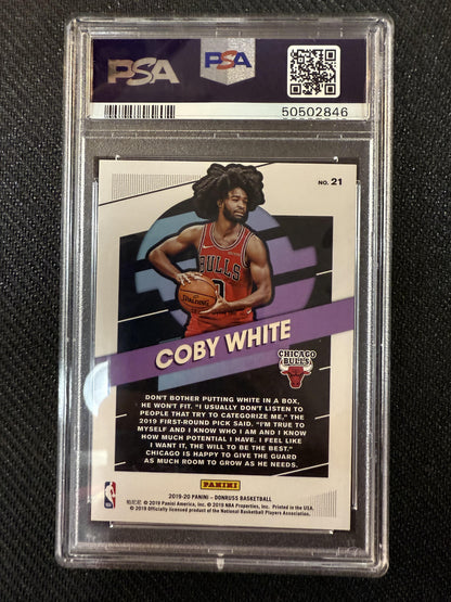 #21 Coby White 2019 Panini Donruss Great X-Pectations 9 MT Red Laser