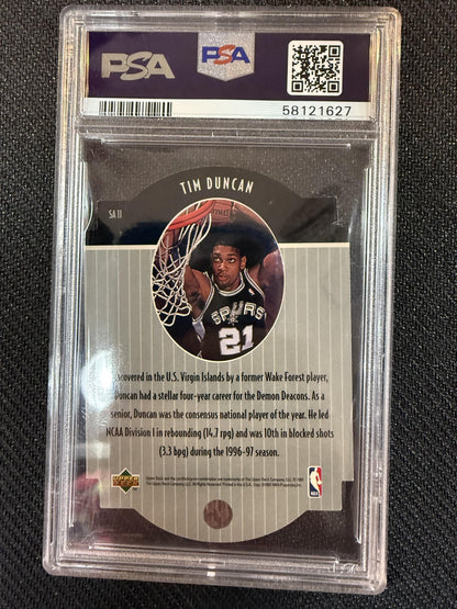 #SA11 Tim Duncan 1997 Collector'S Choice Star Attraction 7 Star Attraction
