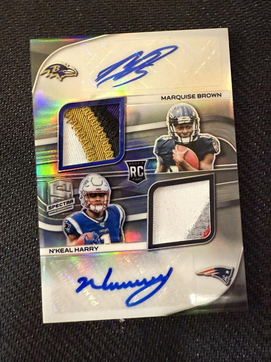 #RDPA-19 Brown / Harry 2019 Panini Spectra /25 Dual Patch Auto