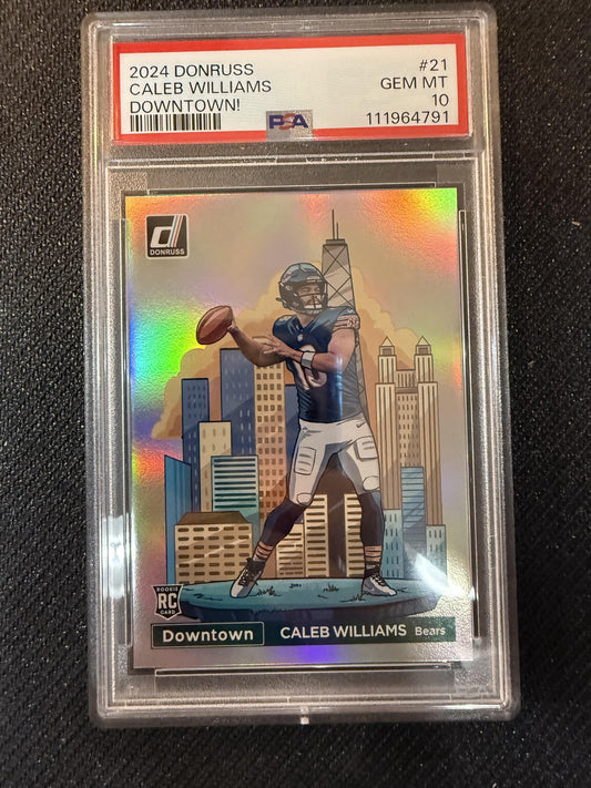#21 Caleb Williams 2024 Donruss Optic Chicago Bears sports Downtown!