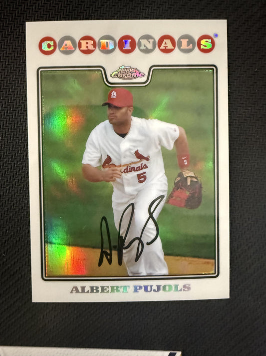 #131 Albert Pujols 2008 Topps Chrome St. Louis Cardinals sports Refractors