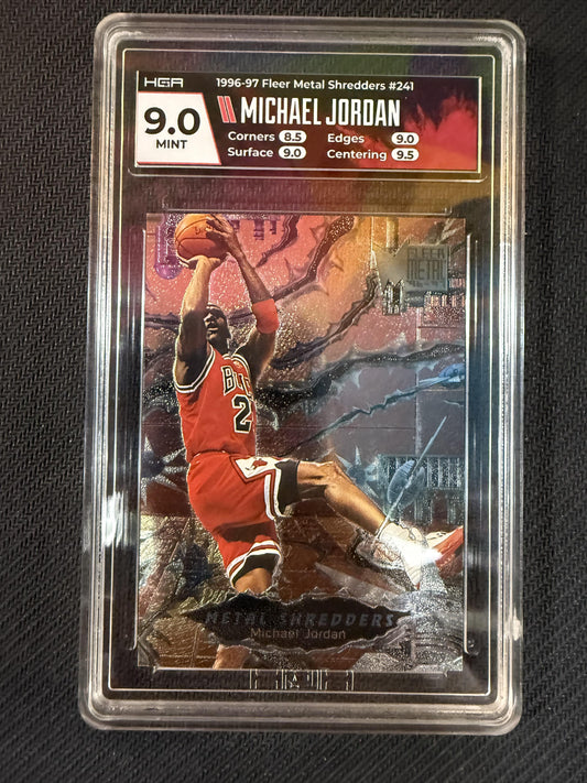 #241 Michael Jordan 1996-97 Metal Chicago Bulls sports