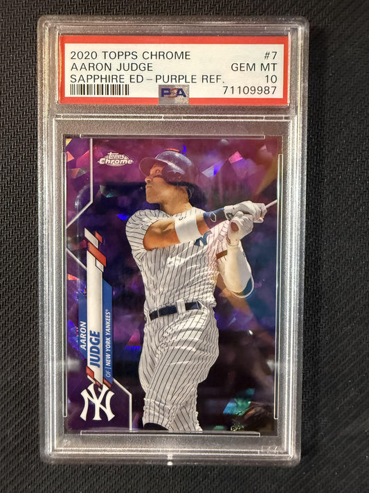 #50 Aaron Judge 2020 Topps Chrome New York Yankees sports Sepia Refractor