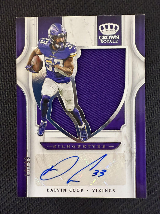 #SA49 Dalvin Cook 2019 Panini Chronicles /99 Vikings Crown Royale Auto