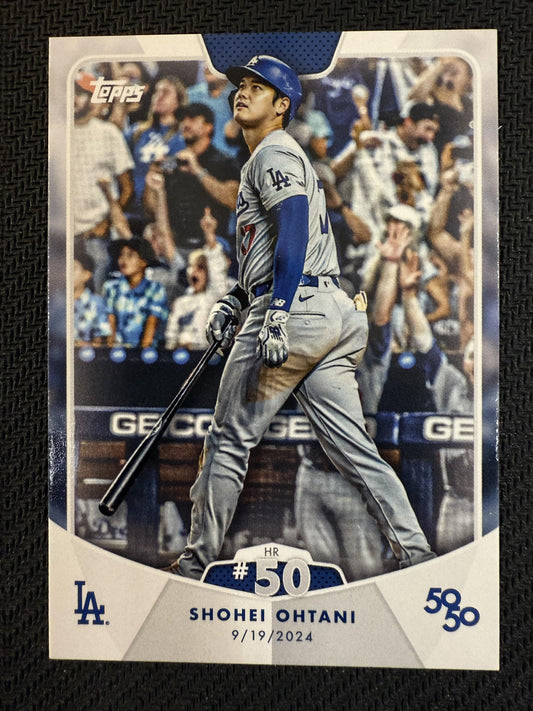 #100 Shohei Ohtani 2024 Topps 50/50: Shohei Ohtani Los Angeles Dodgers sports