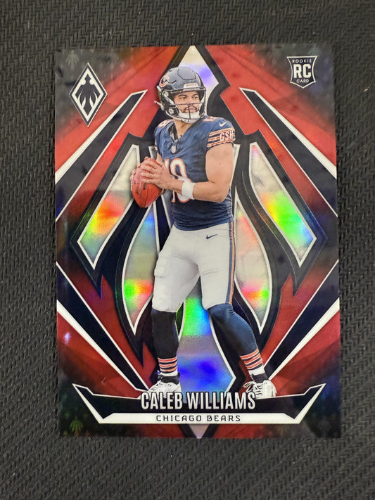#151 Caleb Williams 2024 Panini Phoenix SN,RC Rookie #/99 Chicago Bears Red