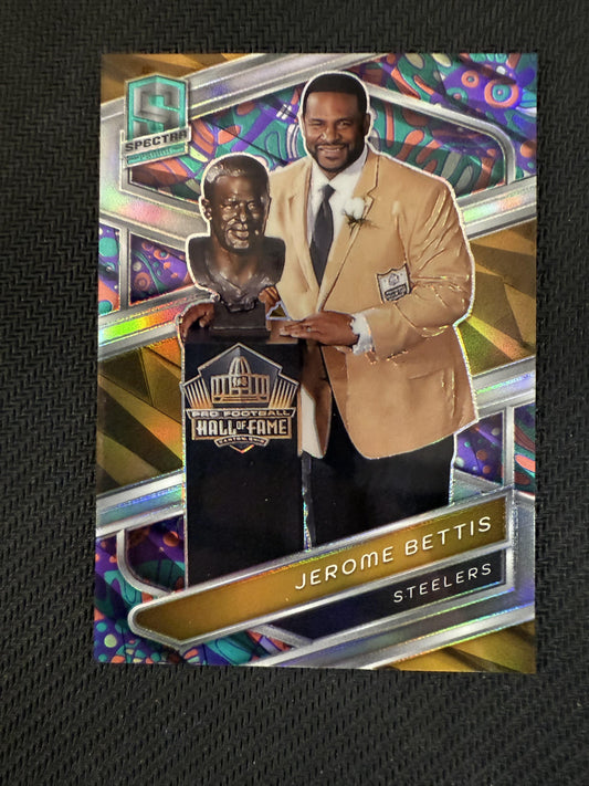 #107 Jerome Bettis 2024 Panini Spectra SN #/5 Pittsburgh Steelers Psychedelic